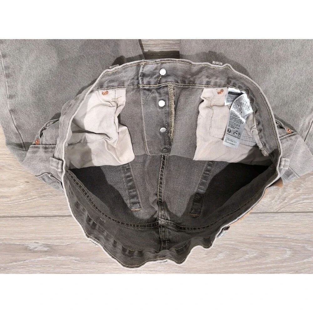 LEVI'S 501 RARE PEWTER COLOR BUTTON FLY DENIM JEANS MEN'S 38X30 EGYPT EUC